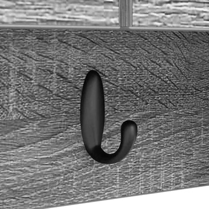 vidaXL Wandmontierter nachttisch mit Tür Graues Sonoma 80 x 20 x 30 cm