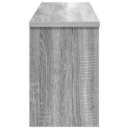 vidaXL Wandmontierter nachttisch mit Tür Graues Sonoma 80 x 20 x 30 cm