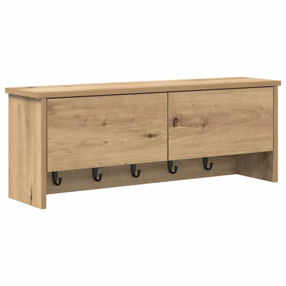 vidaXL Wandmontierter Kleiderständer Artisan-Eiche 80 x 20 x 30 cm