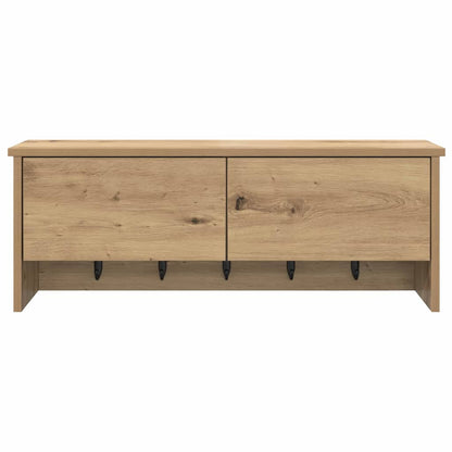 vidaXL Wandmontierter Kleiderständer Artisan-Eiche 80 x 20 x 30 cm