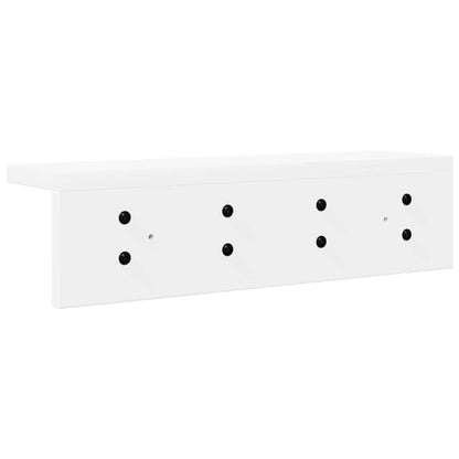 vidaXL Wandmontierter nachttisch Wandmontiert Weiß 40 x 10,5 x 10,5 cm