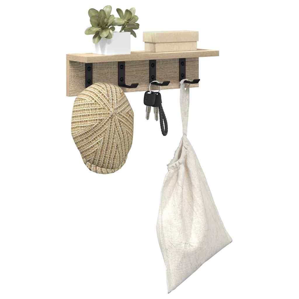 vidaXL Wandmontierter nachttisch Sonoma-Eiche 40 x 10,5 x 10,5 cm