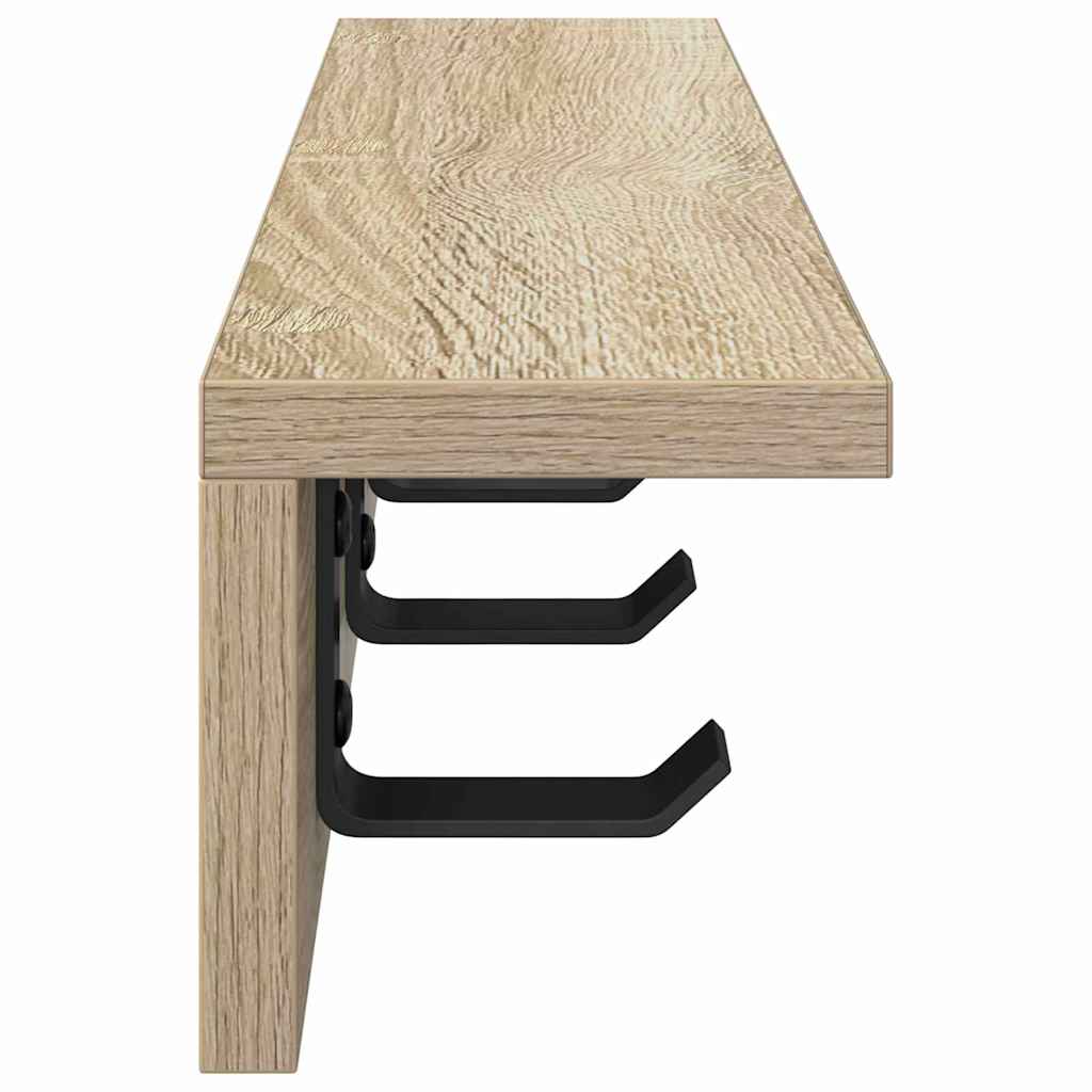 vidaXL Wandmontierter nachttisch Sonoma-Eiche 40 x 10,5 x 10,5 cm