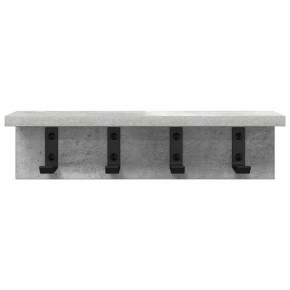 vidaXL Wandmontierter nachttisch Beton Grau 40 x 10,5 x 10,5 cm