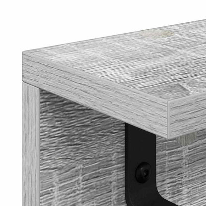 vidaXL Wandmontierter nachttisch Graues Sonoma 40 x 10,5 x 10,5 cm