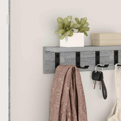 vidaXL Wandmontierter nachttisch Graues Sonoma 40 x 10,5 x 10,5 cm