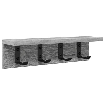 vidaXL Wandmontierter nachttisch Graues Sonoma 40 x 10,5 x 10,5 cm