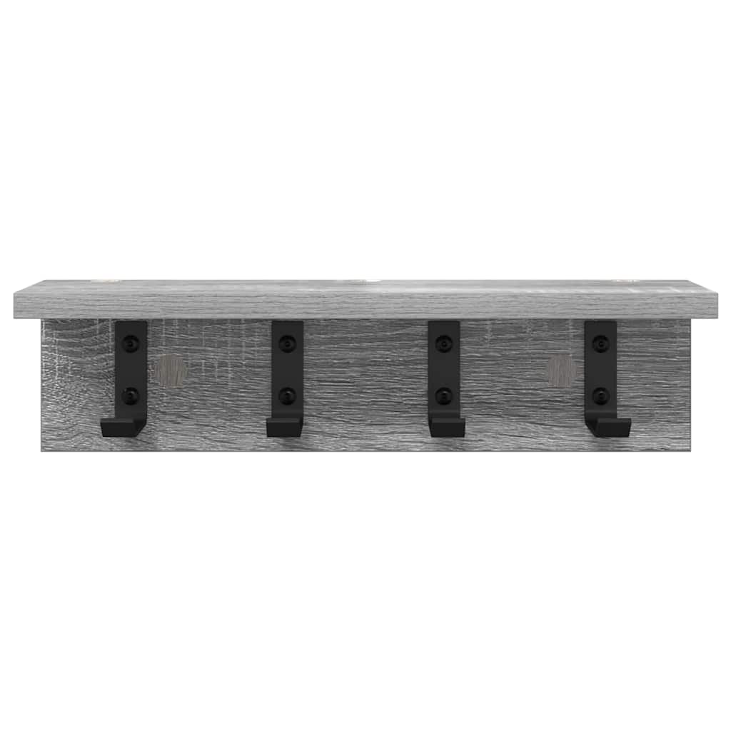 vidaXL Wandmontierter nachttisch Graues Sonoma 40 x 10,5 x 10,5 cm