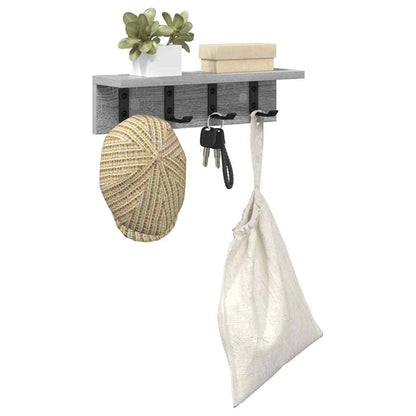 vidaXL Wandmontierter nachttisch Graues Sonoma 40 x 10,5 x 10,5 cm