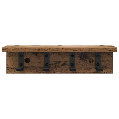 vidaXL Wandmontierter nachttisch Altholz 40 x 10,5 x 10,5 cm