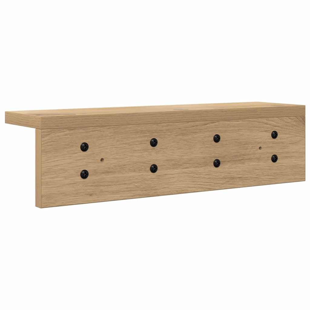 vidaXL Wandmontierter Kleiderständer Artisan-Eiche 40 x 10,5 x 10,5 cm