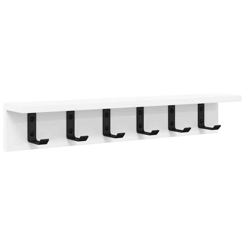 vidaXL Wandmontierter nachttisch Wandmontiert Weiß 60 x 10.5 x 10.5 cm