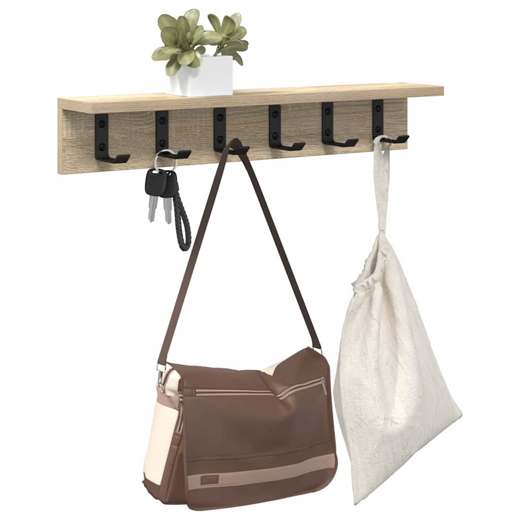 vidaXL Wandmontierter nachttisch Sonoma-Eiche 60 x 10.5 x 10.5 cm