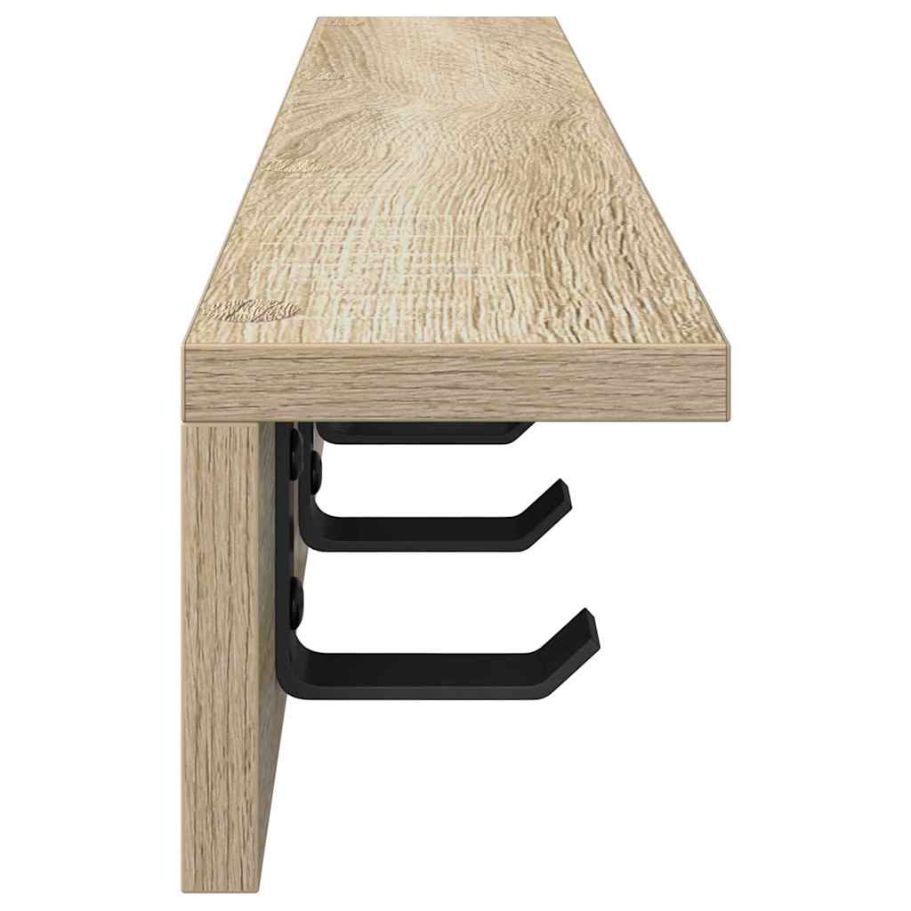 vidaXL Wandmontierter nachttisch Sonoma-Eiche 60 x 10.5 x 10.5 cm