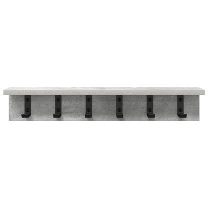 vidaXL Wandmontierter nachttisch Beton Grau 60 x 10.5 x 10.5 cm