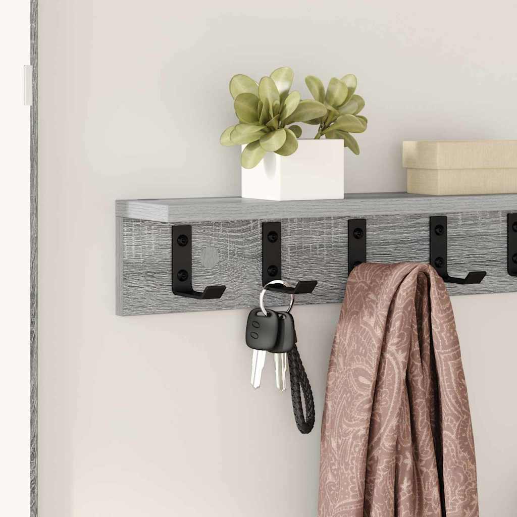vidaXL Wandmontierter nachttisch Graues Sonoma 60 x 10.5 x 10.5 cm