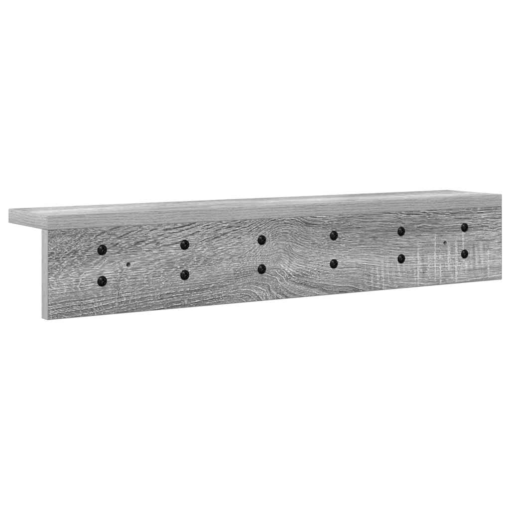 vidaXL Wandmontierter nachttisch Graues Sonoma 60 x 10.5 x 10.5 cm