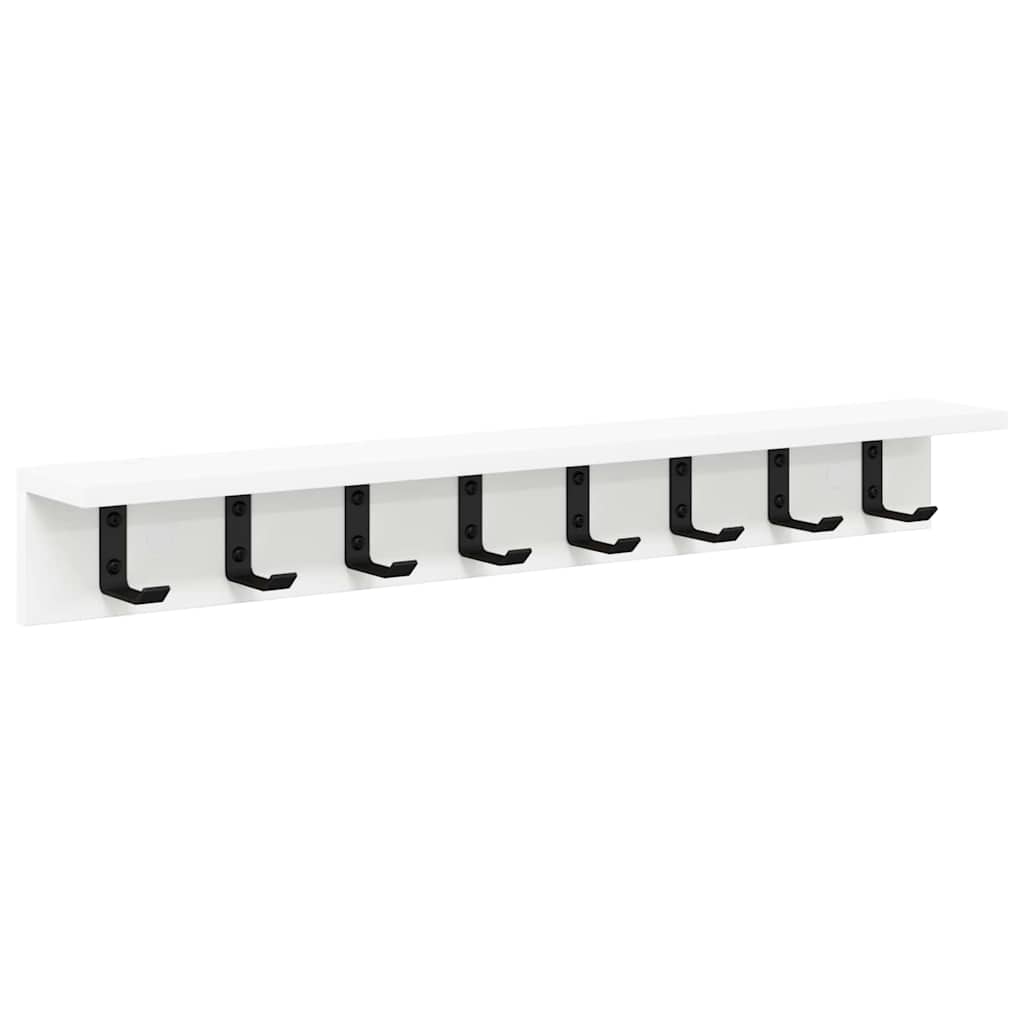 vidaXL Wandmontierter nachttisch Wandmontiert Weiß 80 x 10,5 x 10,5 cm