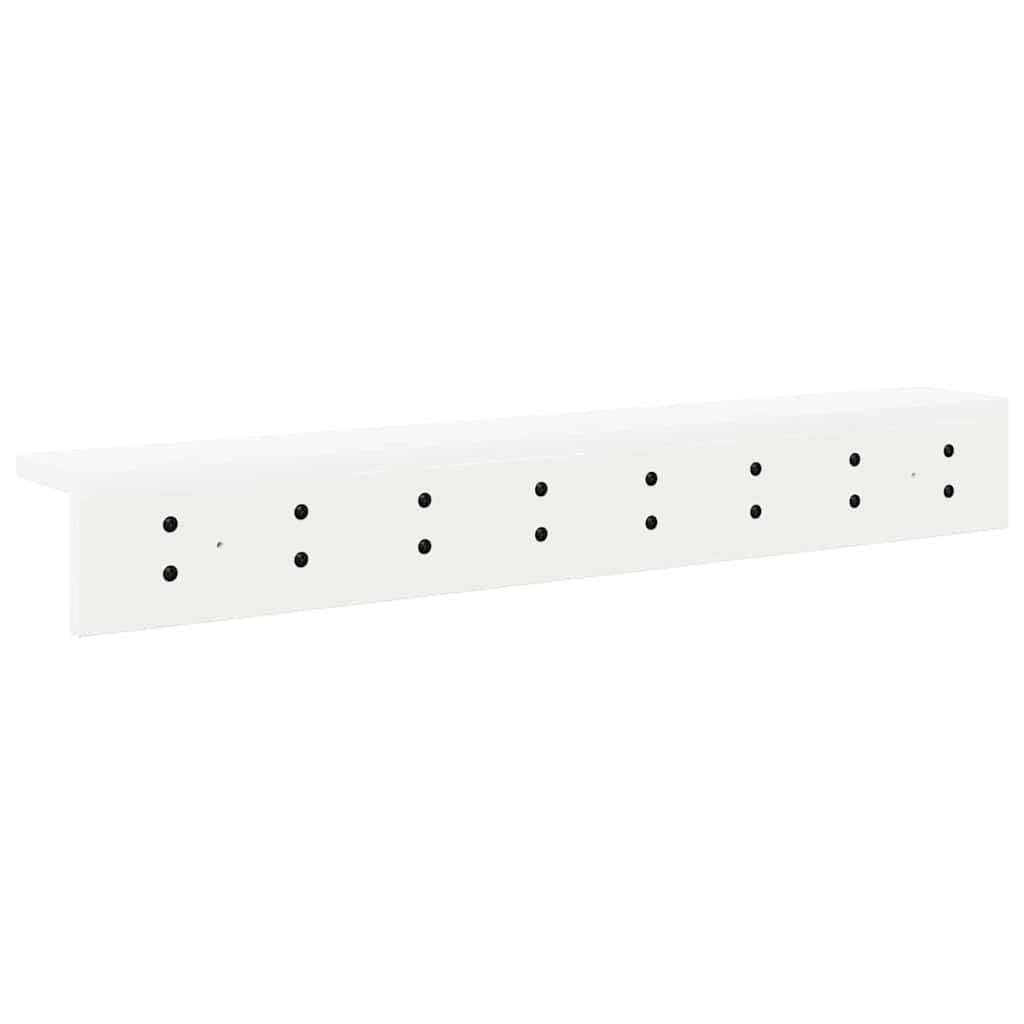 vidaXL Wandmontierter nachttisch Wandmontiert Weiß 80 x 10,5 x 10,5 cm