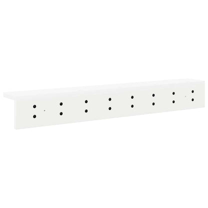 vidaXL Wandmontierter nachttisch Wandmontiert Weiß 80 x 10,5 x 10,5 cm