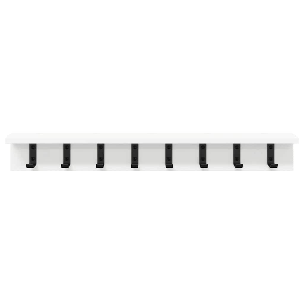 vidaXL Wandmontierter nachttisch Wandmontiert Weiß 80 x 10,5 x 10,5 cm