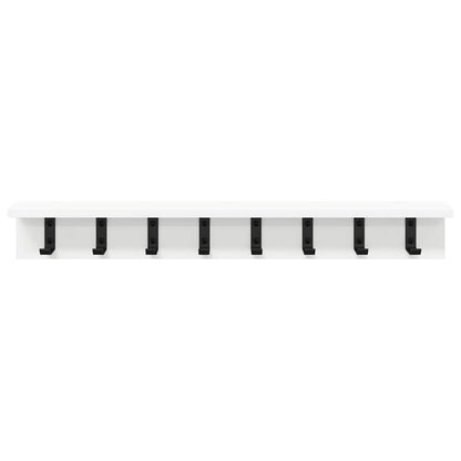 vidaXL Wandmontierter nachttisch Wandmontiert Weiß 80 x 10,5 x 10,5 cm