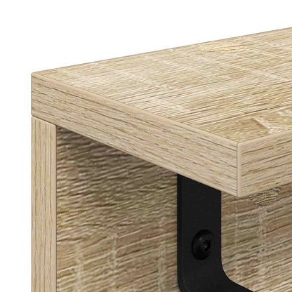 vidaXL Wandmontierter nachttisch Sonoma-Eiche 80 x 10,5 x 10,5 cm