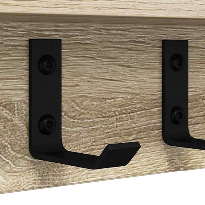 vidaXL Wandmontierter nachttisch Sonoma-Eiche 80 x 10,5 x 10,5 cm