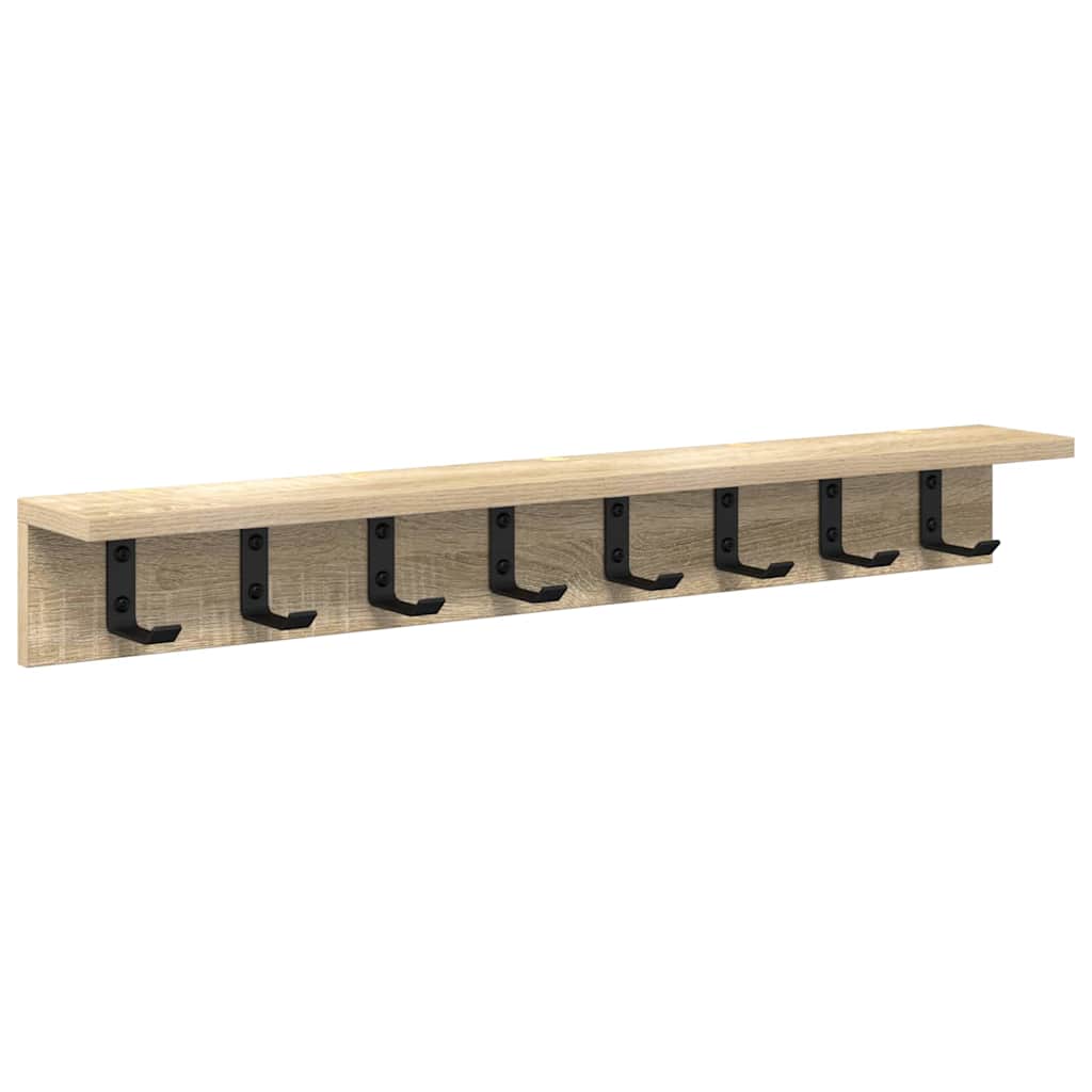 vidaXL Wandmontierter nachttisch Sonoma-Eiche 80 x 10,5 x 10,5 cm
