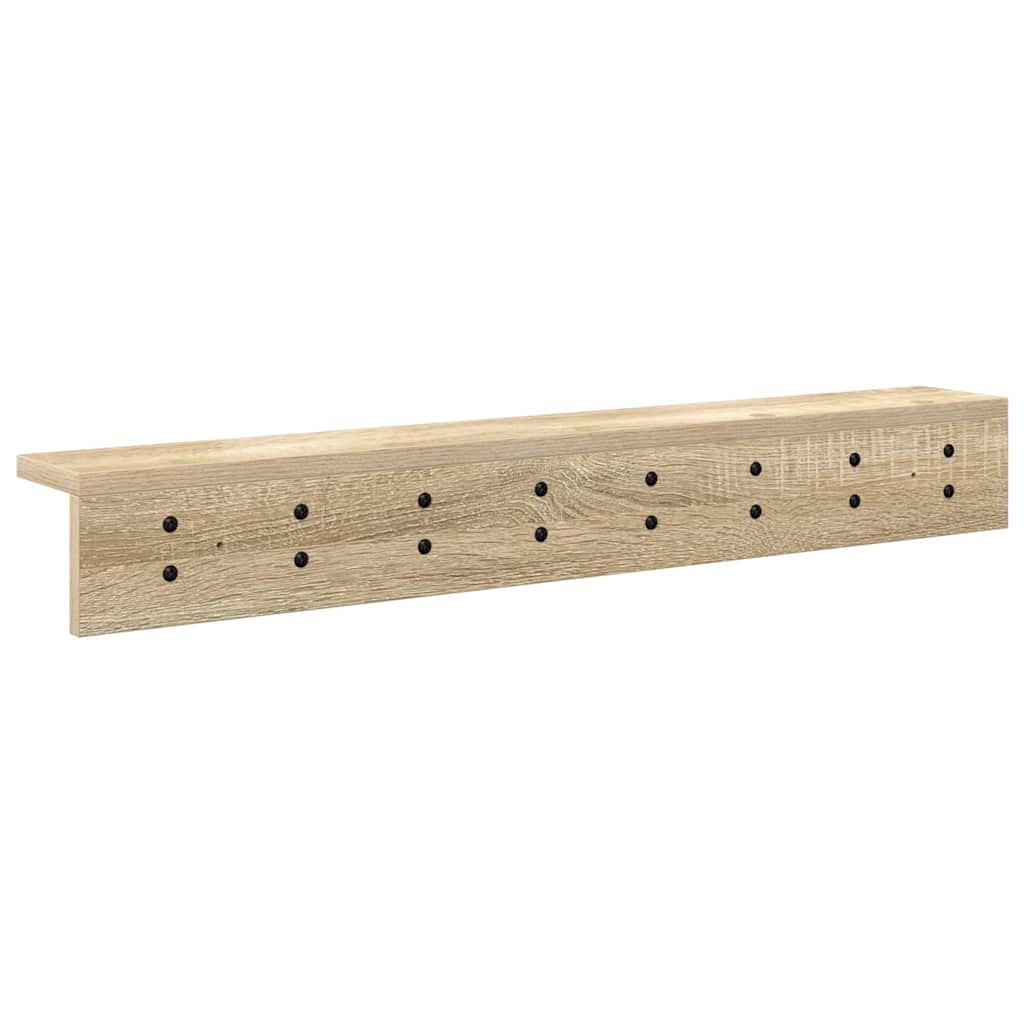vidaXL Wandmontierter nachttisch Sonoma-Eiche 80 x 10,5 x 10,5 cm