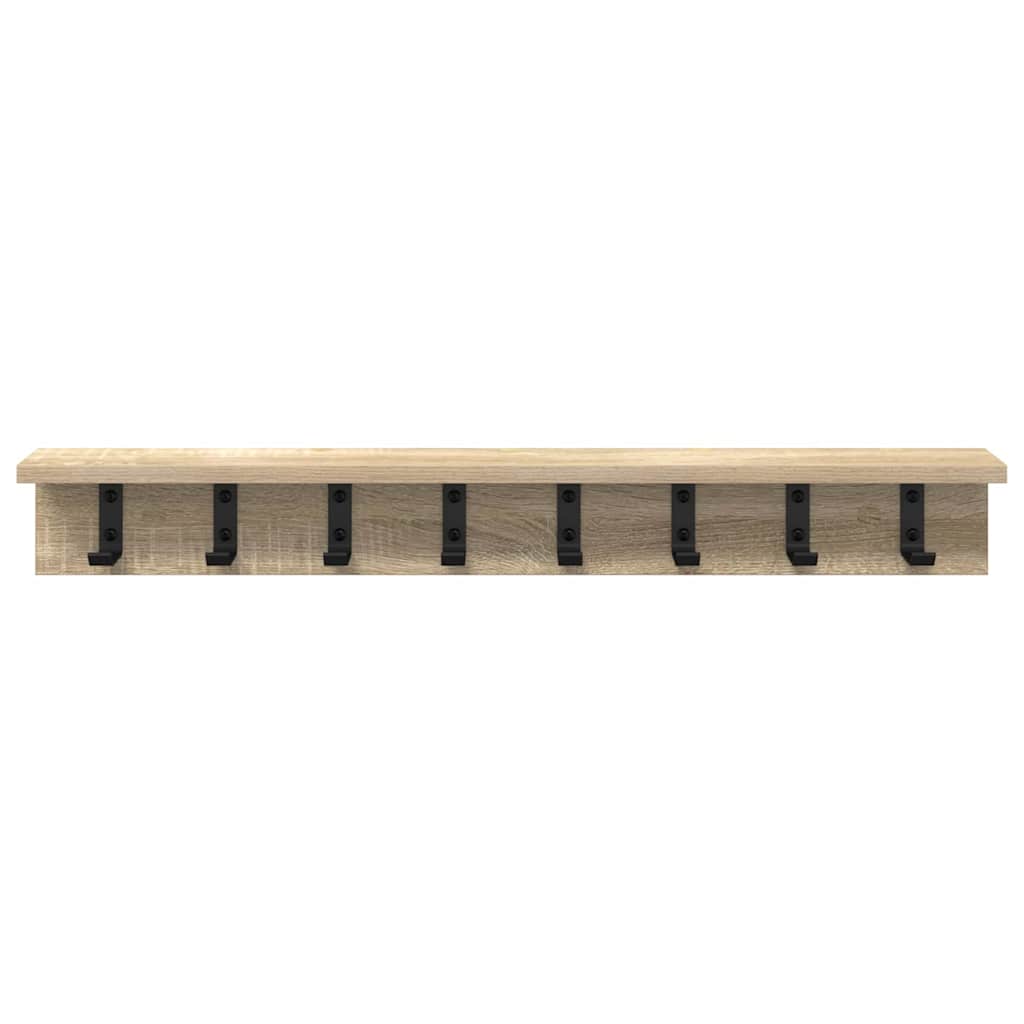 vidaXL Wandmontierter nachttisch Sonoma-Eiche 80 x 10,5 x 10,5 cm