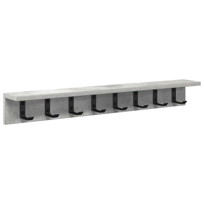 vidaXL Wandmontierter nachttisch Beton Grau 80 x 10,5 x 10,5 cm