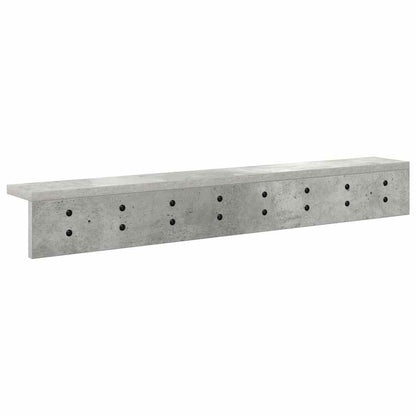 vidaXL Wandmontierter nachttisch Beton Grau 80 x 10,5 x 10,5 cm