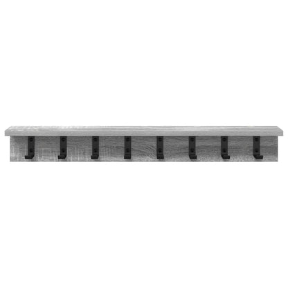 vidaXL Wandmontierter nachttisch Graues Sonoma 80 x 10,5 x 10,5 cm