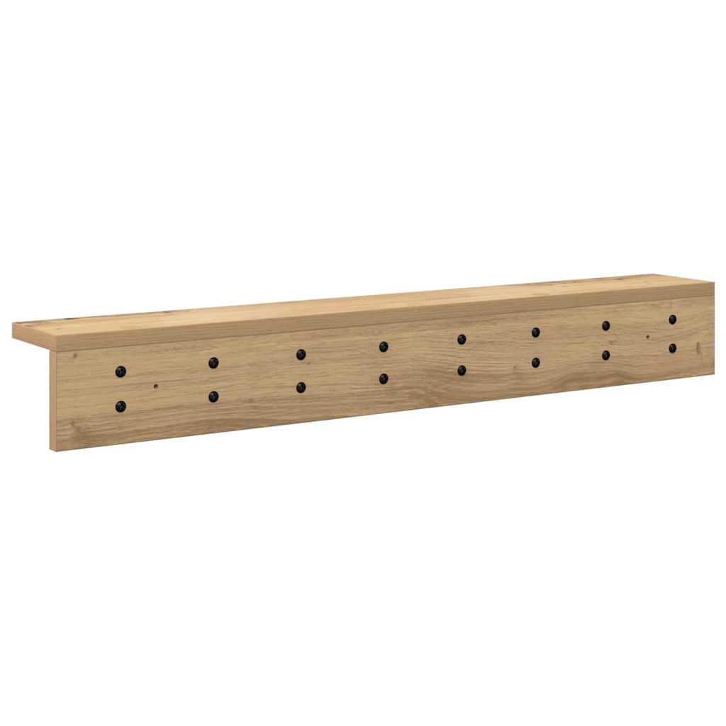 vidaXL Wandmontierter nachttisch Artisan-Eiche 80 x 10,5 x 10,5 cm