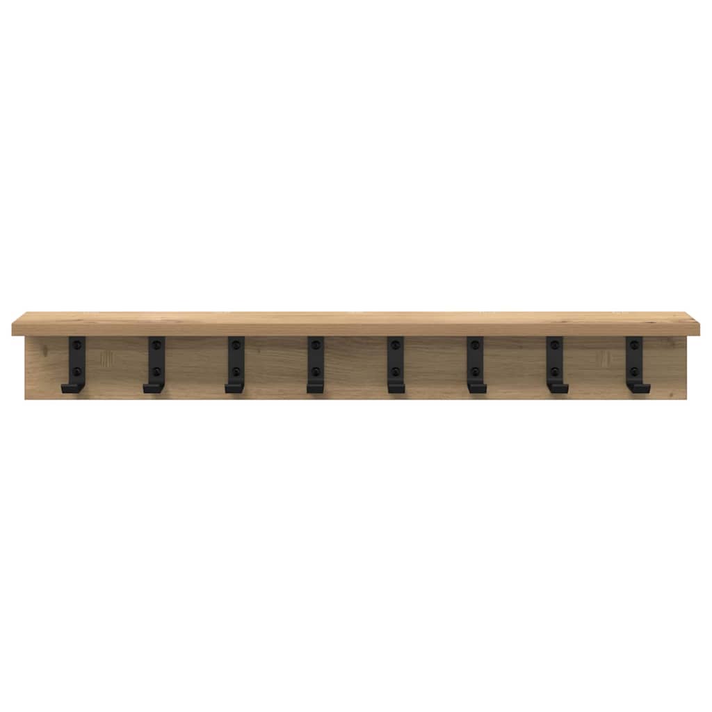 vidaXL Wandmontierter nachttisch Artisan-Eiche 80 x 10,5 x 10,5 cm
