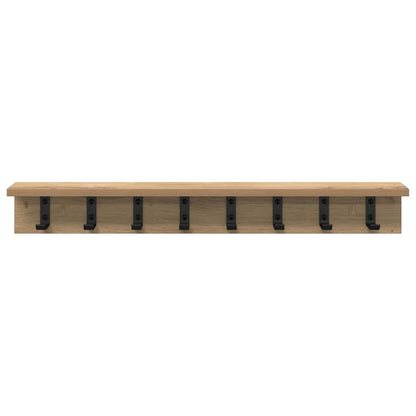 vidaXL Wandmontierter nachttisch Artisan-Eiche 80 x 10,5 x 10,5 cm