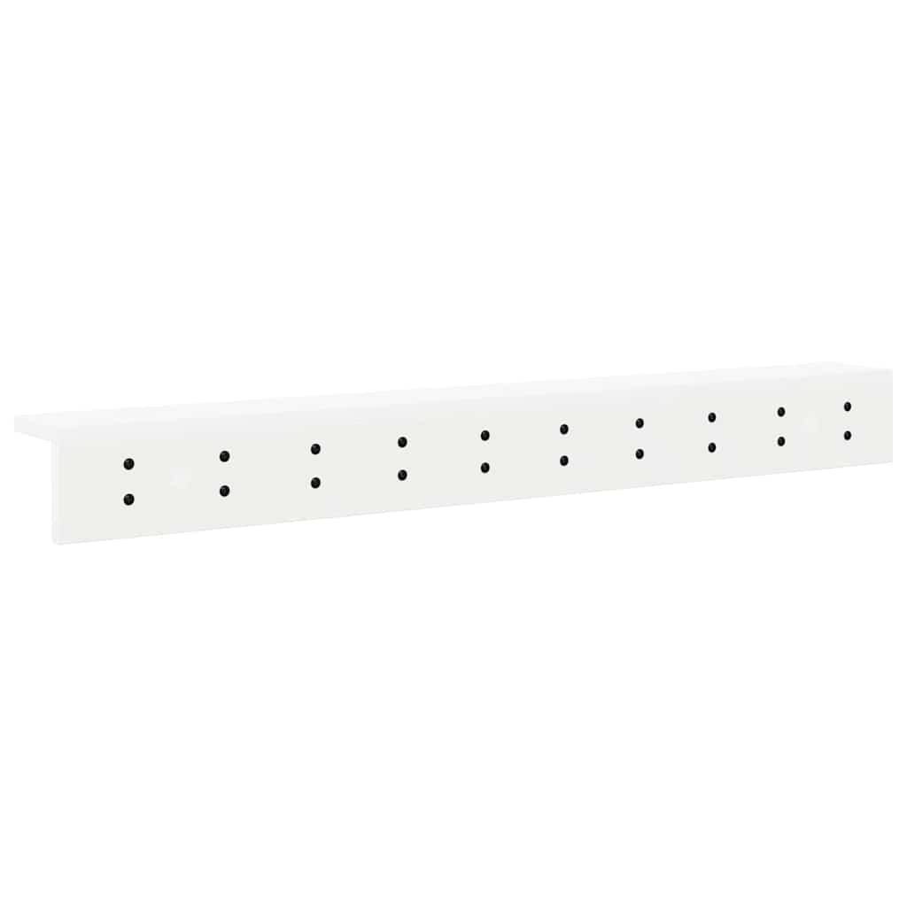 vidaXL Wandmontierter nachttisch Weiß 100 x 10,5 x 10,5 cm