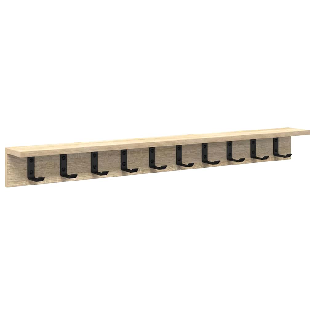 vidaXL Wandmontierter nachttisch Sonoma-Eiche 100 x 10,5 x 10,5 cm