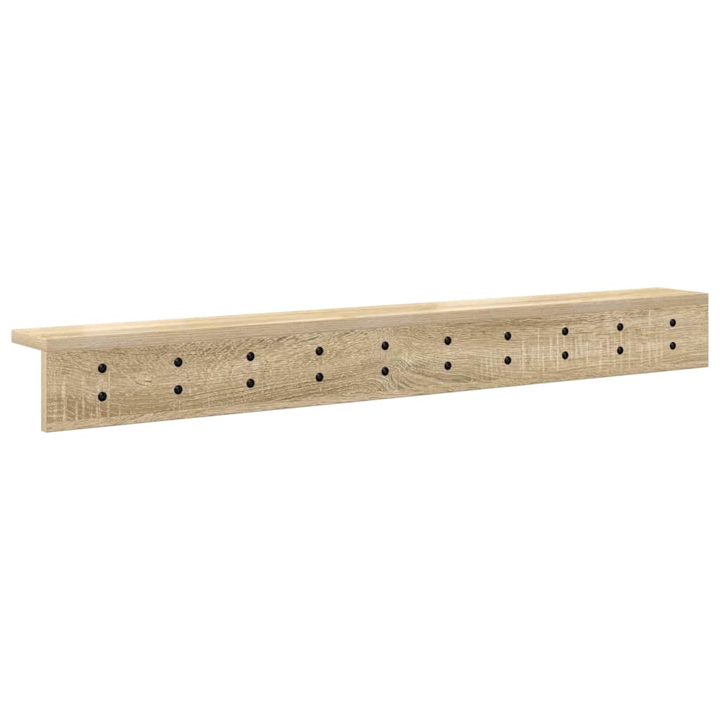 vidaXL Wandmontierter nachttisch Sonoma-Eiche 100 x 10,5 x 10,5 cm