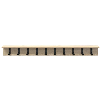 vidaXL Wandmontierter nachttisch Sonoma-Eiche 100 x 10,5 x 10,5 cm