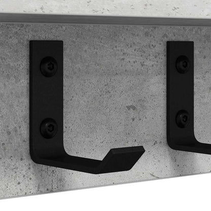 vidaXL Wandmontierter nachttisch Beton Grau 100 x 10,5 x 10,5 cm