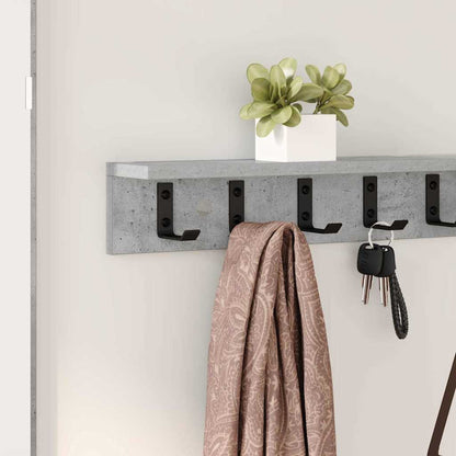 vidaXL Wandmontierter nachttisch Beton Grau 100 x 10,5 x 10,5 cm