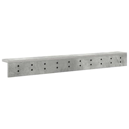 vidaXL Wandmontierter nachttisch Beton Grau 100 x 10,5 x 10,5 cm