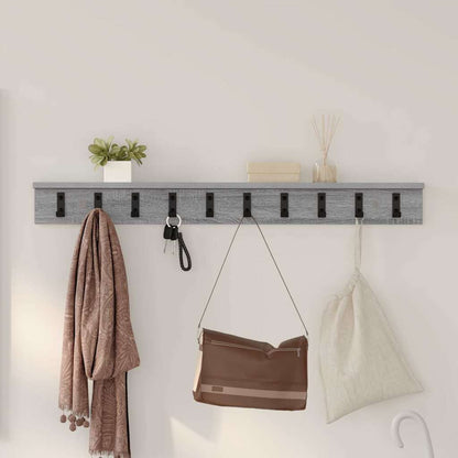 vidaXL Wandmontierter nachttisch Graues Sonoma 100 x 10,5 x 10,5 cm
