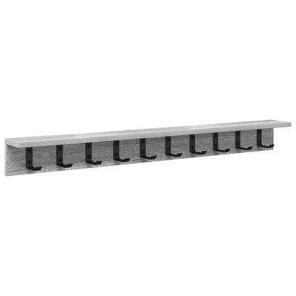 vidaXL Wandmontierter nachttisch Graues Sonoma 100 x 10,5 x 10,5 cm