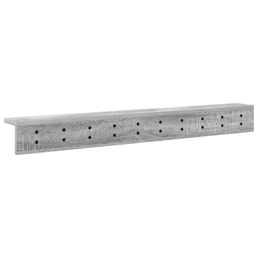 vidaXL Wandmontierter nachttisch Graues Sonoma 100 x 10,5 x 10,5 cm