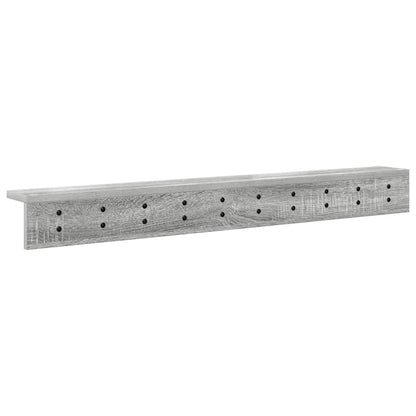 vidaXL Wandmontierter nachttisch Graues Sonoma 100 x 10,5 x 10,5 cm