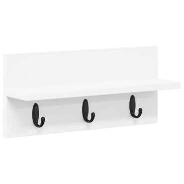 vidaXL Wandmontierter nachttisch Weiß 40 x 10,5 x 18 cm Holzwerkstoff