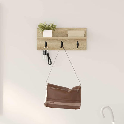 vidaXL Wandmontierter nachttisch Sonoma-Eiche 40 x 10,5 x 18 cm